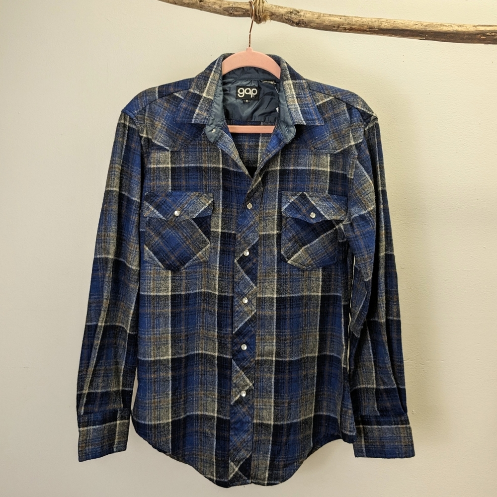 Gap Vintage 70's Wool Flannel Shirt